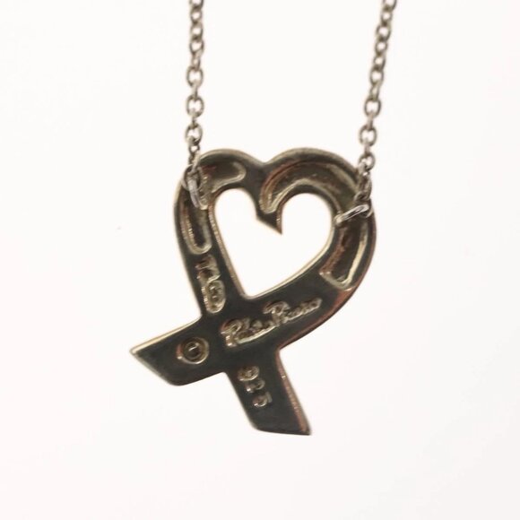 TIFFANY&Co. Loving Heart Necklace Ag925 Silver Auth am8077 - Picture 16 of 16